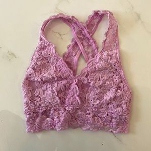 A pink bralette size S